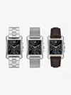Michael Kors Outlet Monroe Silver-tone Watch Strap Set In Multi