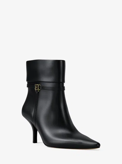 Michael Kors Outlet Nalia Ankle Boot In Black