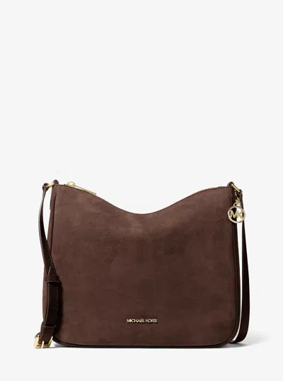 Michael Kors Outlet Nayla Medium Messenger Bag In Brown