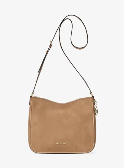 Michael Kors Outlet Nayla Medium Pebbled Leather Messenger Bag