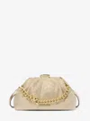 Michael Kors Outlet Nola Small Embellished Metallic Crossbody Bag In Gold