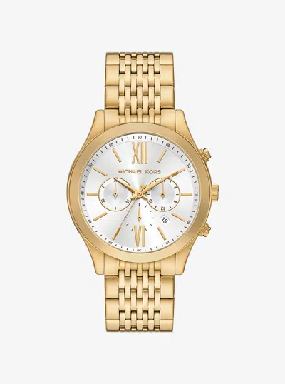 Michael Kors Outlet Oversized Aspyn Gold-tone Watch