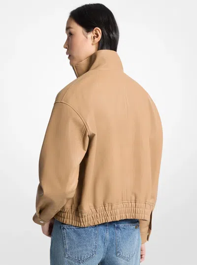 Michael Kors Outlet Oversized Blouson Jacket In Neutral