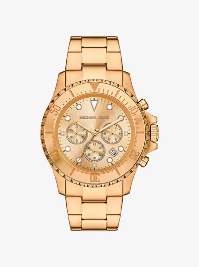 Michael Kors Outlet Oversized Everest Gold-tone Watch