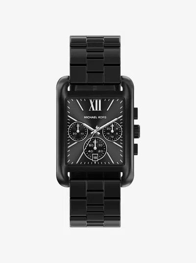 Michael Kors Outlet Oversized Monroe Black-tone Watch