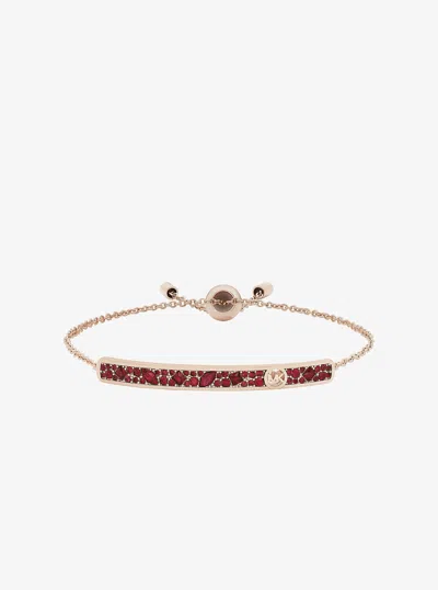 Michael Kors Outlet Pavé Bar Slider Bracelet In Multi