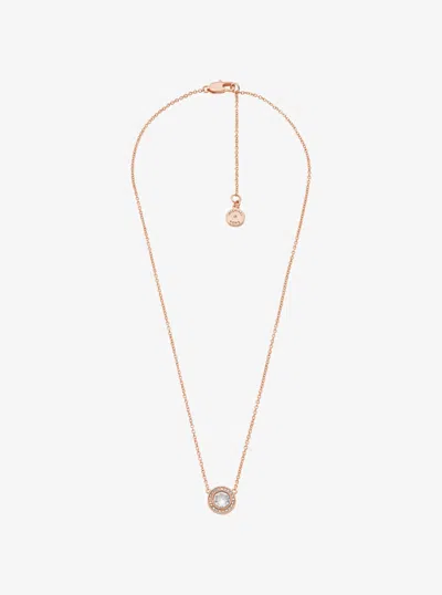 Michael Kors Outlet Pavé Halo Necklace In Multi