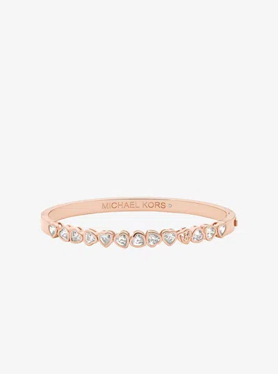 Michael Kors Outlet Pavé Heart Bangle In Multi