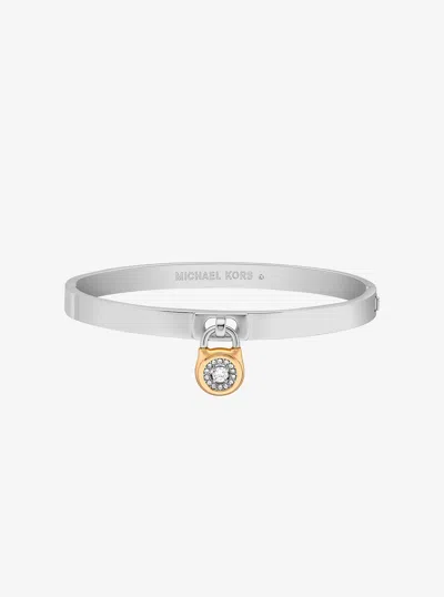 Michael Kors Outlet Pavé Lock Bangle In Multi