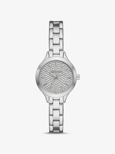 Michael Kors Outlet Petite Aspyn Pavé Silver-tone Watch