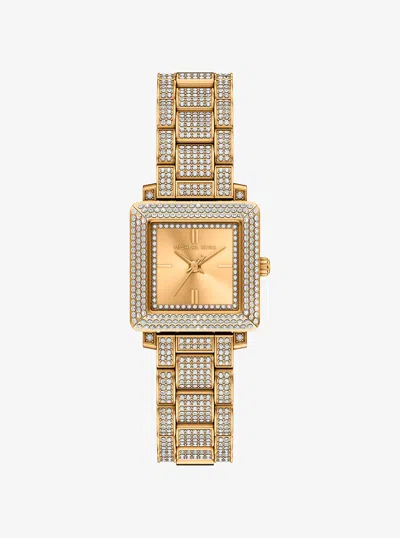 Michael Kors Outlet Petite Gwynn Pavé Gold-tone Watch