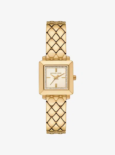 Michael Kors Outlet Petite Gwynn Pavé Gold-tone Watch