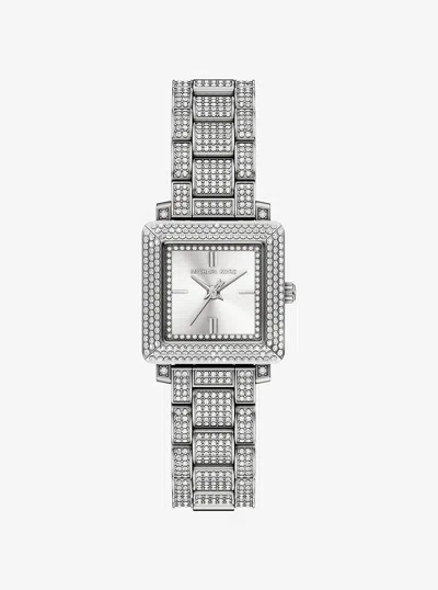 Michael Kors Outlet Petite Gwynn Pavé Silver-tone Watch