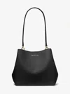 Michael Kors Outlet Pratt Medium Shoulder Bag In Black