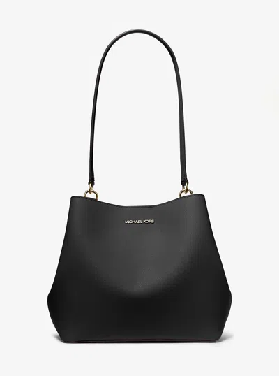 Michael Kors Outlet Pratt Medium Shoulder Bag In Black