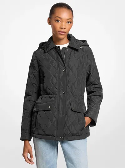 Michael Kors Outlet Quilted Jacket In Black
