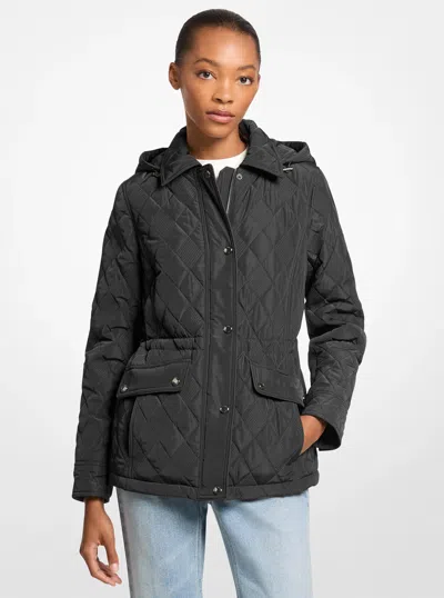 Michael Kors Outlet Quilted Jacket In Black
