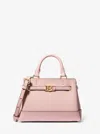 Michael Kors Outlet Reed Extra-small Pebbled Leather Satchel In Multi