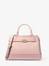 Michael Kors Outlet Reed Large Pebbled Leather Satchel In Multi