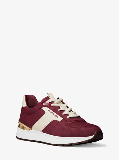 Michael Kors Outlet Remy Mixed-media Trainer In Multi