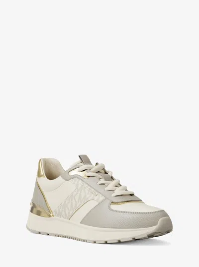 Michael Kors Outlet Remy Mixed-media Trainer In Multi