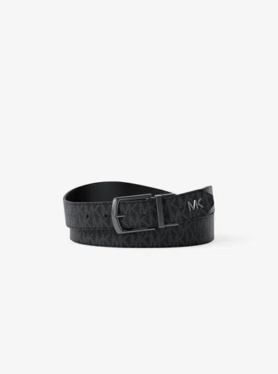 Michael Kors Outlet Reversible Belt In Black