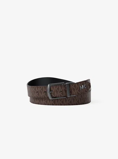 Michael Kors Outlet Reversible Belt In Brown