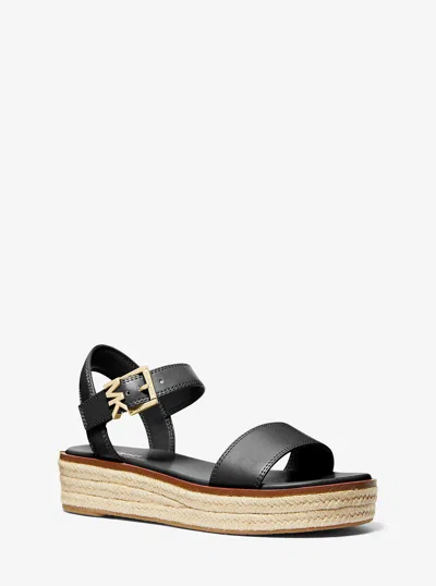 Michael Kors Outlet Richie Platform Espadrille Sandal In Black