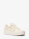 Michael Kors Outlet Romey Denim Platform Sneaker In White