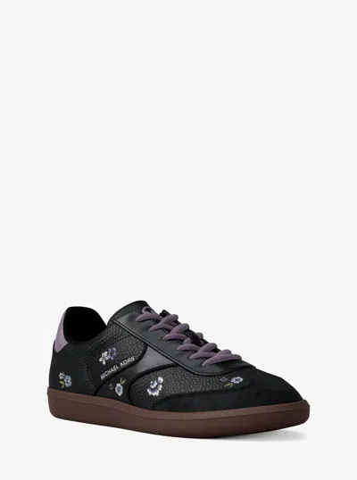 Michael Kors Outlet Sammy Embellished Sneaker In Black