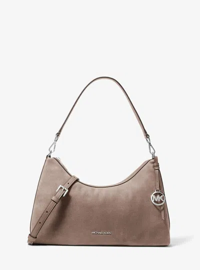 Michael Kors Outlet Sammy Medium Convertible Shoulder Bag In Grey