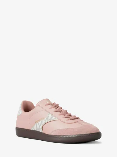 Michael Kors Outlet Sammy Mixed-media Sneaker In Multi