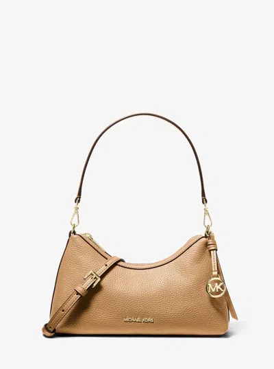 Michael Kors Outlet Sammy Small Pebbled Leather Convertible Crossbody Bag In Brown