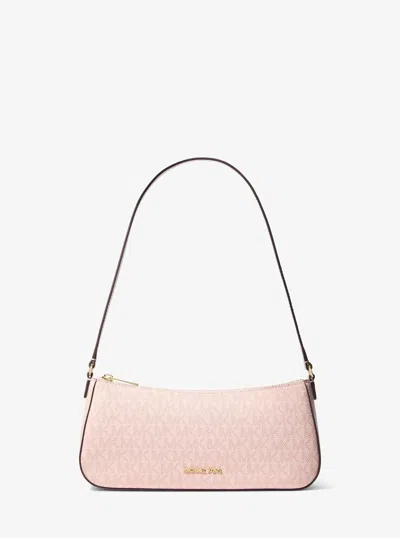 Michael Kors Outlet Sammy Small Signature Logo Pochette In Pink