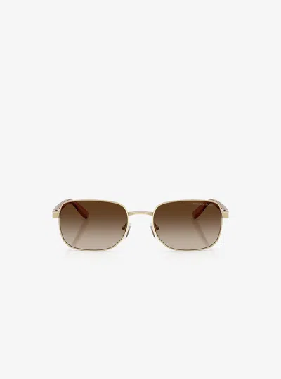 Michael Kors Outlet São Paulo Sunglasses In Gold