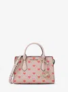 Michael Kors Outlet Sheila Small Embellished Signature Logo Satchel In Multi