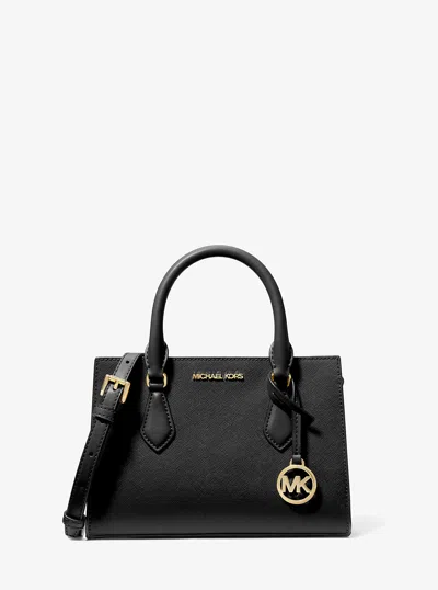 Michael Kors Outlet Sheila Small Satchel In Black