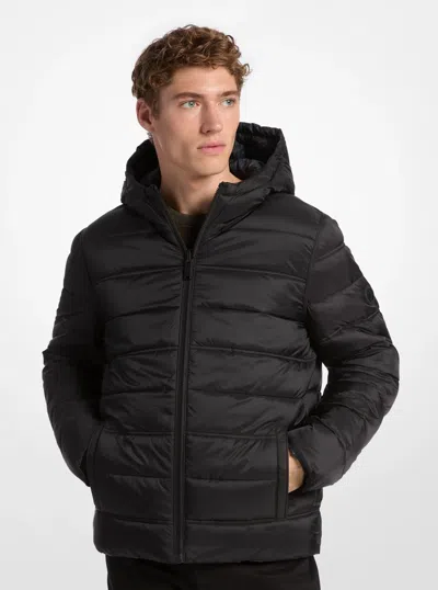 Michael Kors Outlet Signature Logo Reversible Jacket In Gray