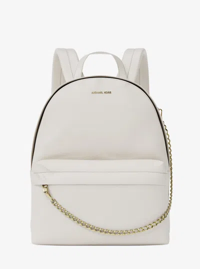 Michael Kors Outlet Slater Medium Backpack In White