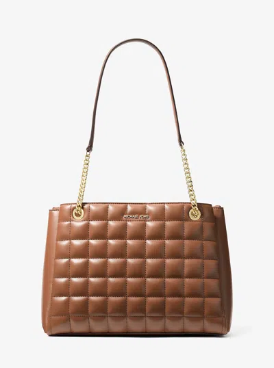 Michael Kors Outlet Soho Medium Quilted Tote Bag In Multi