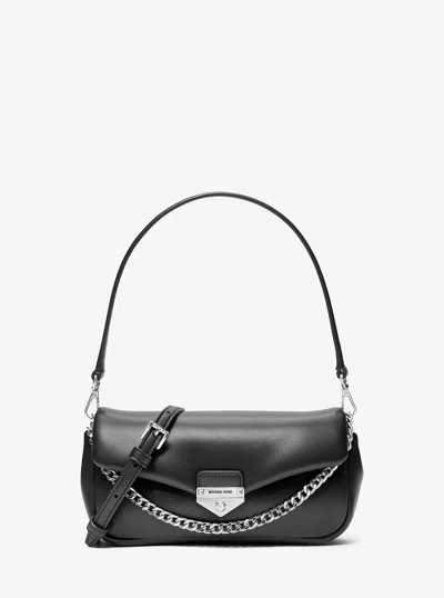 Michael Kors Outlet Soho Small Convertible Crossbody Bag In Black
