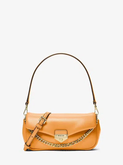 Michael Kors Outlet Soho Small Convertible Shoulder Bag In Brown