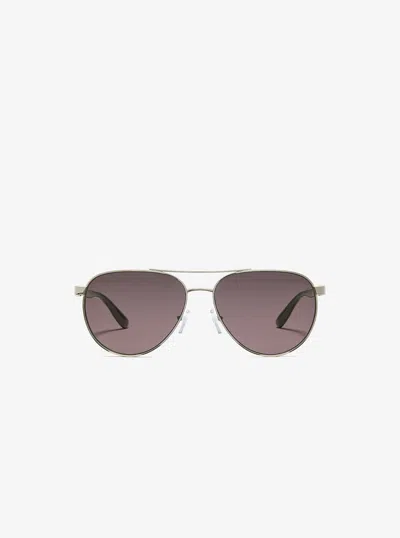 Michael Kors Outlet Toulon Sunglasses In Gold