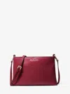 Michael Kors Outlet Trisha Medium Pebbled Leather Crossbody Bag In Multi