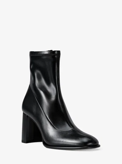 Michael Kors Outlet Vienna Block Heel Boot In Black