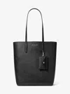 Michael Kors Outlet Vincent Large Saffiano Leather Tote Bag With Card Case In Black