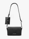 Michael Kors Outlet Vincent Small Saffiano Leather Crossbody Bag With Signature Logo Card Case In Black