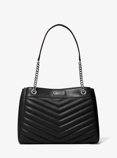 Michael Kors Outlet Whitney Medium Quilted Tote Bag In Black