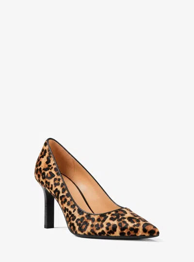 Michael Kors Outlet Willa Flex Leopard Print Calf Hair Pump In Multi