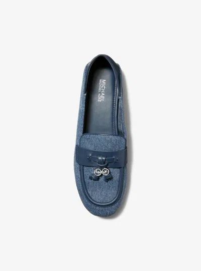 Michael Kors Outlet Zoe Denim Moccasin In Black
